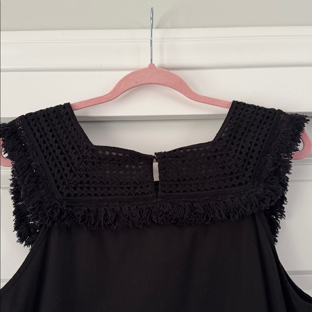 Madewell Black Garment Mini Dress with Trim Size: 10. ✨ - Picture 5 of 5